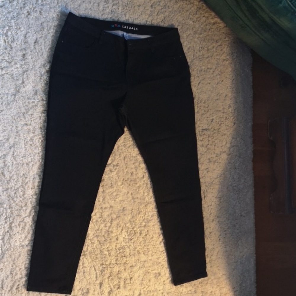 NWOT oSo Casuals Skinny Jeans Stretch 18W Short